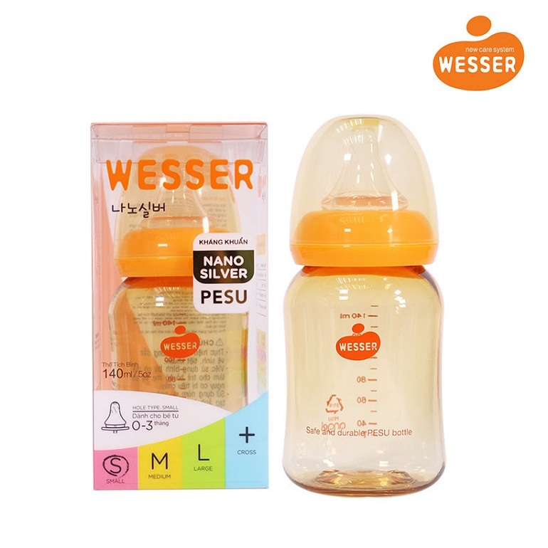  Bình sữa Wesser PESU an toàn tuyệt đối do được làm từ nhựa PESU cao cấp
